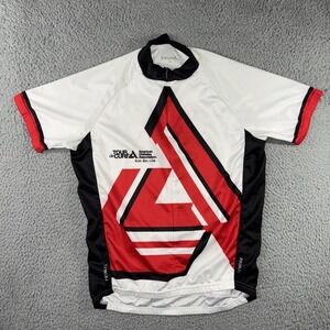 Primal Cycling Jersey Men Medium Short Sleeve‎ Graphic Front Zip Shirt
